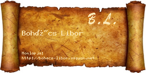 Bohács Libor névjegykártya
